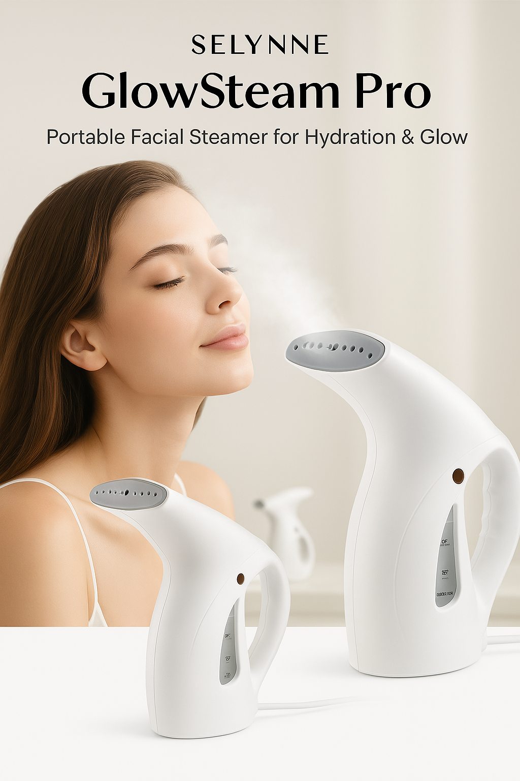 Selynne GlowSteam Pro - Portable Facial Vapor Steamer